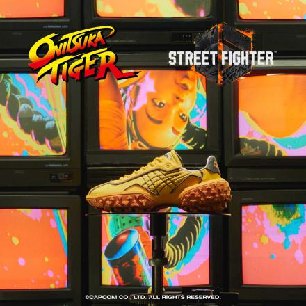 オニツカタイガー　Street Fighter 6　ストリートファイター6-スペアレースが付属