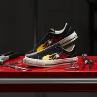 【国内10月13日発売予定】コンバース ワンスター エイジド キャンバス IGNT ブラック/レッドフレイム