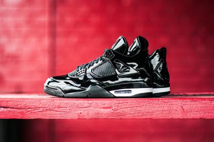 美品 Nike Air Jordan 11LAB4 ブラック/ホワイト-